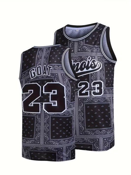 Men's Goat 23 Embroidered Basketball Jersey