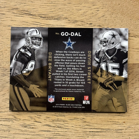 2014 Black Gold Golden Opportunity Dual Jersey Dez Bryant/Devin Street 133/149