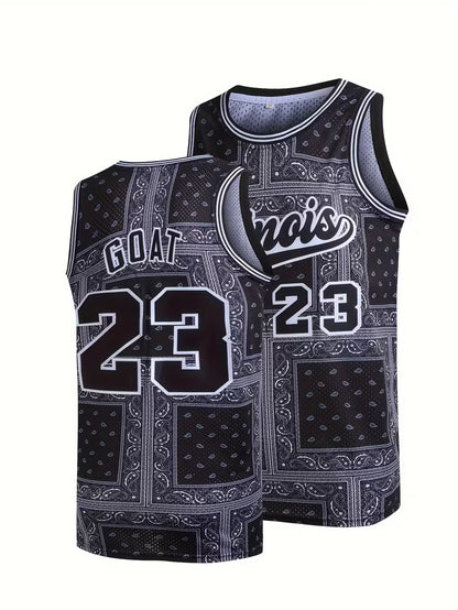 Men's Goat 23 Embroidered Basketball Jersey