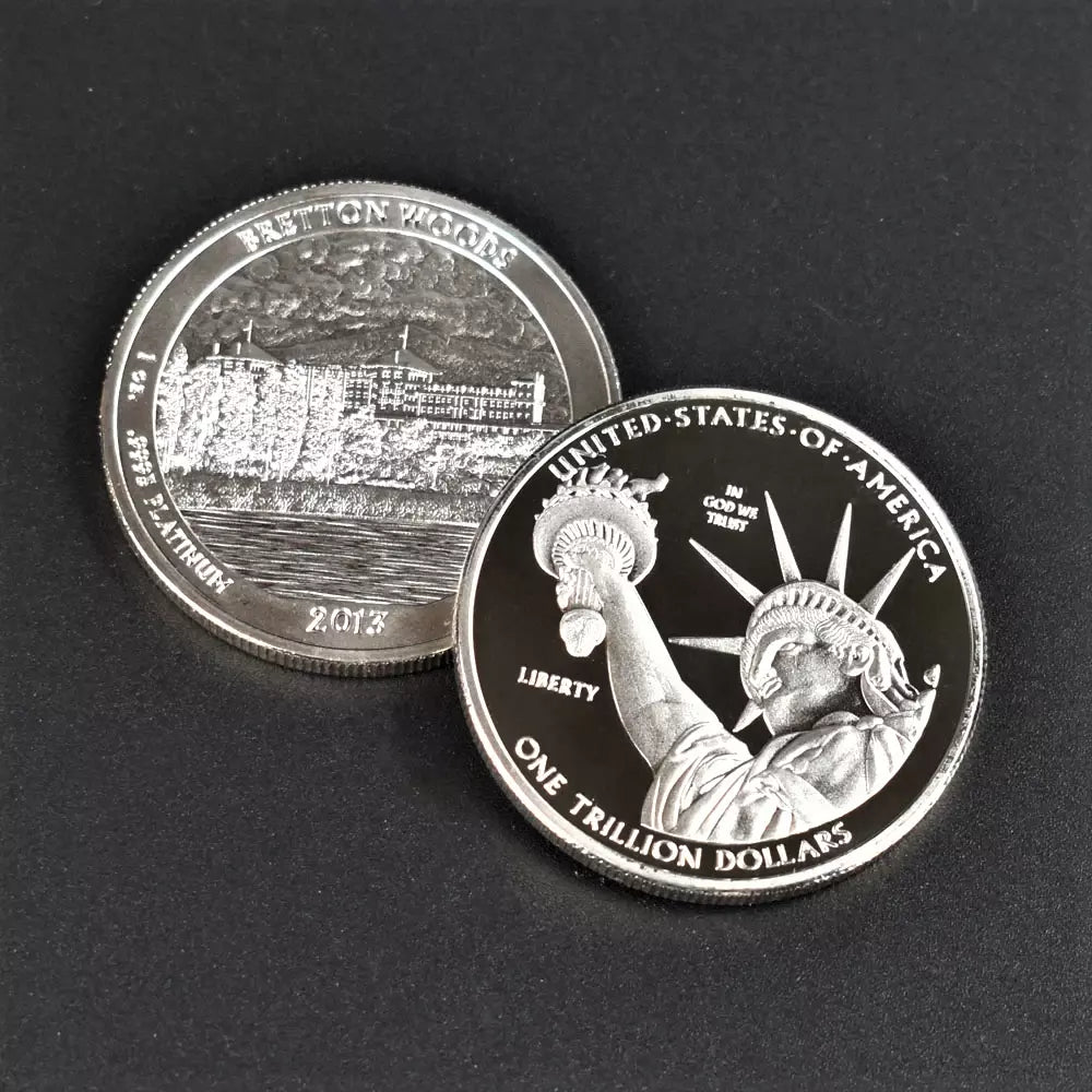 Bretton Woods 2013 Trillion Dollar coin .9995 platinum